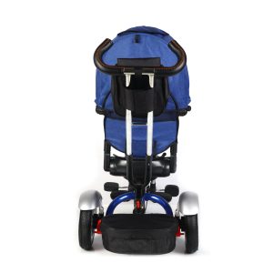 Triciclo tipo motocicleta azul