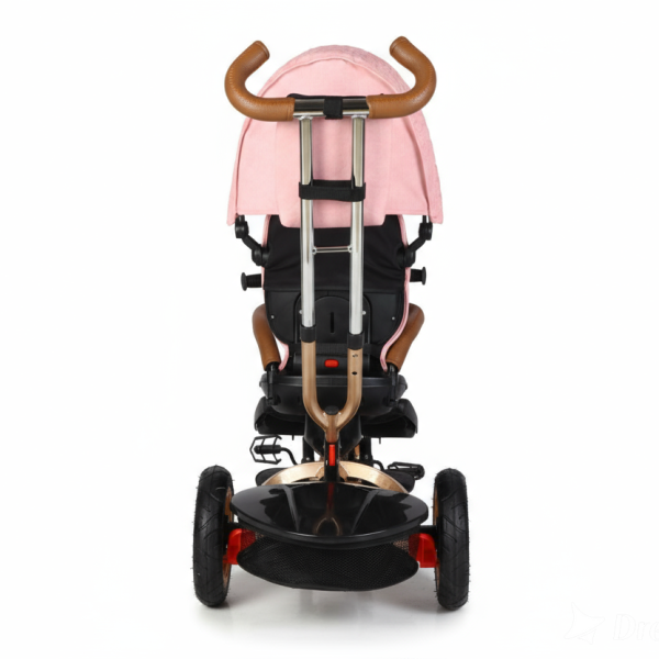 Triciclo tipo auto rosa - Imagen 7