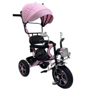 Triciclo tipo moto rosa