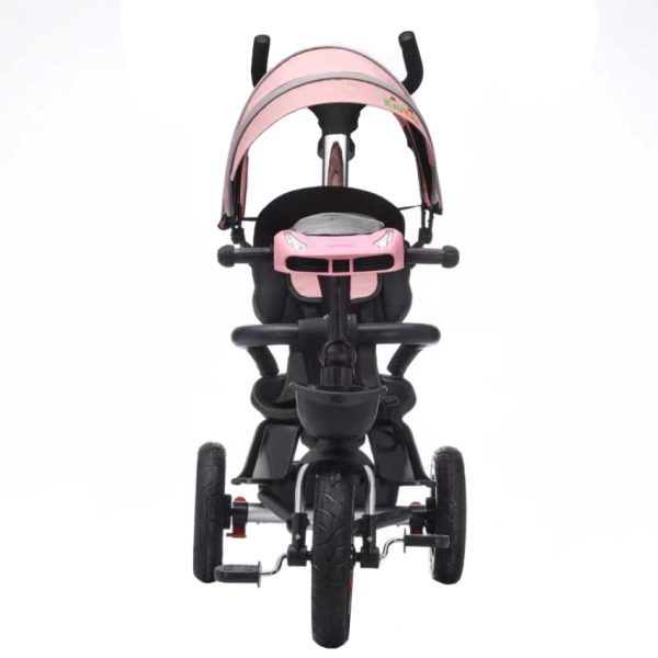 Triciclo tipo auto rosa - Imagen 2