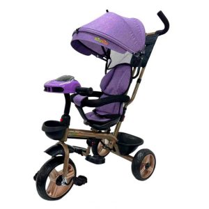 Triciclo tipo auto lila