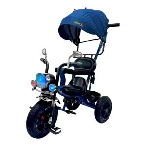 Triciclo tipo moto azul