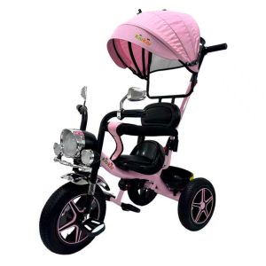 Triciclo tipo moto rosa